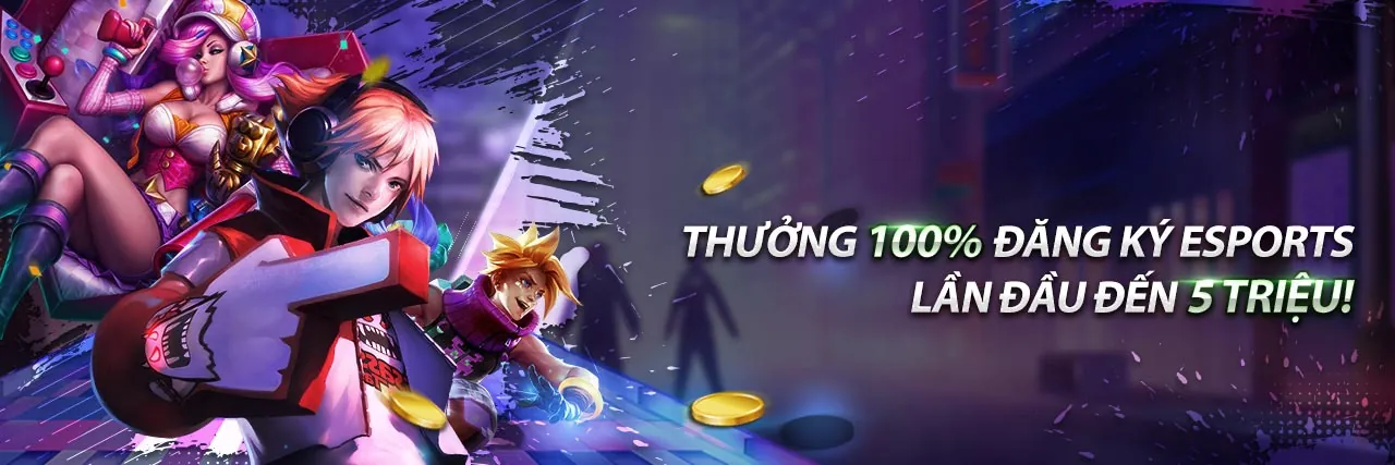 Sòng bạc trực tuyến Vina88 với các trò chơi casino và ánh đèn neon lấp lánh